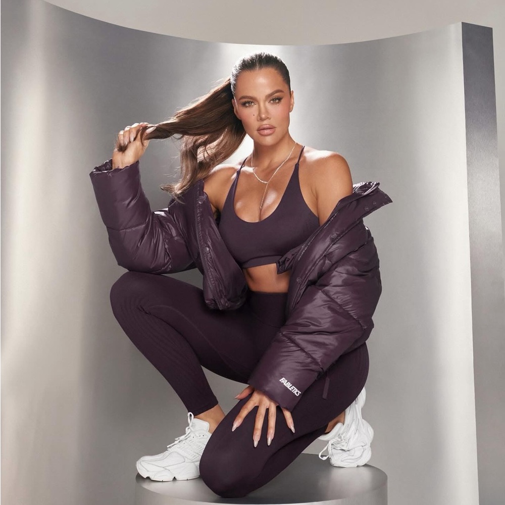 Fabletics Khloe Kardashian Crop puffer jacket
